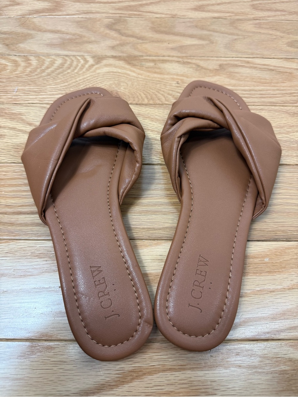 J. Crew Women's Tan Slide Sandals size 8 - Picture 4 of 7